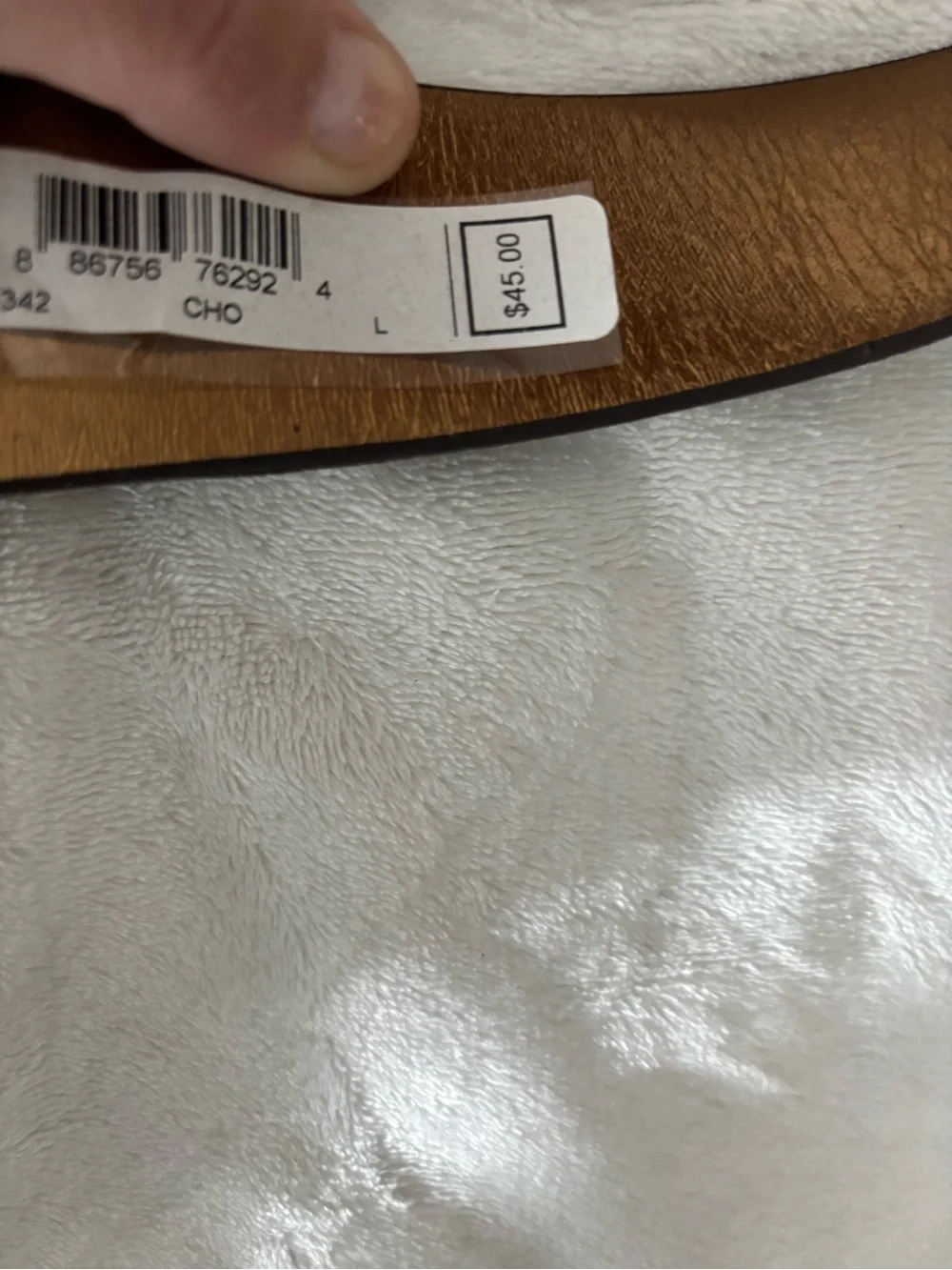 Michael Kors Brown Logo Strap Belt with Gold MK Circle Buckle